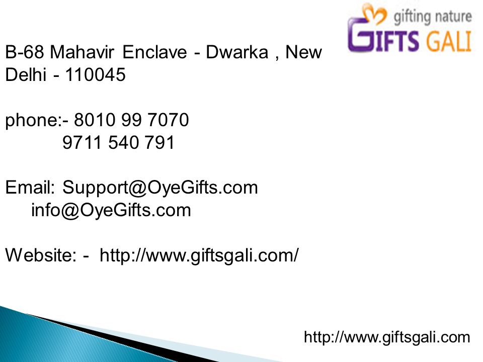 B-68 Mahavir Enclave - Dwarka, New Delhi phone: Website: -