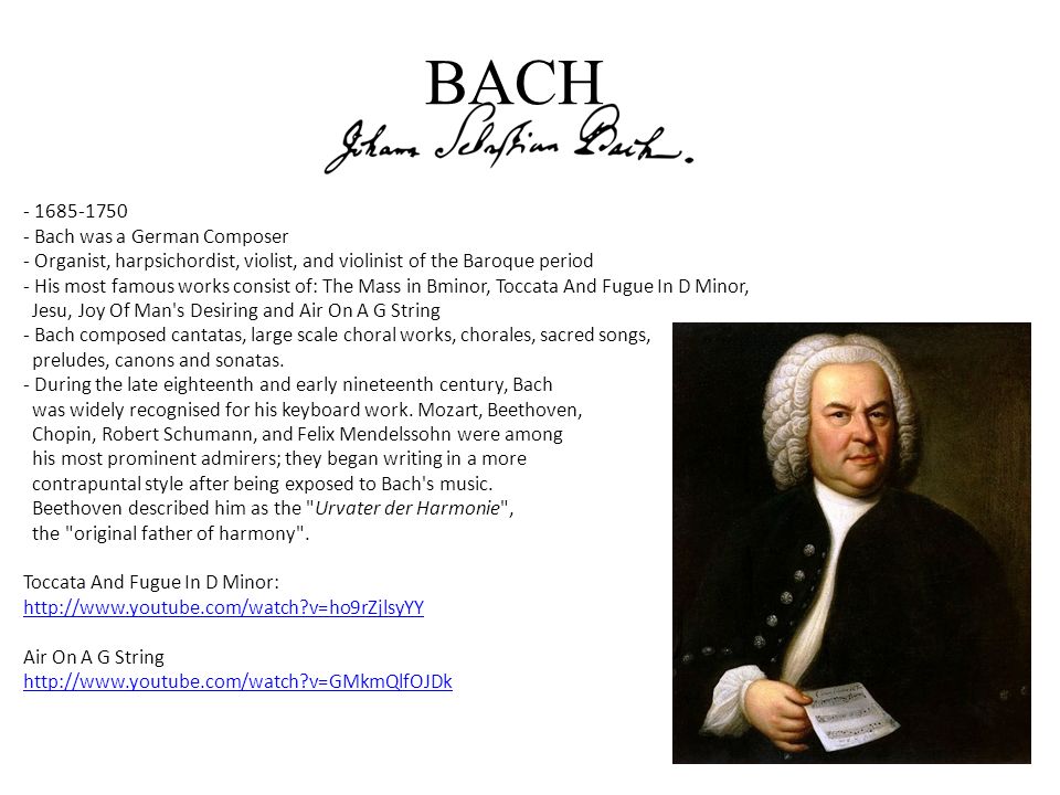 the baroque era bach harpsichord clavichord concerto madrigal mendelssohn most famous works