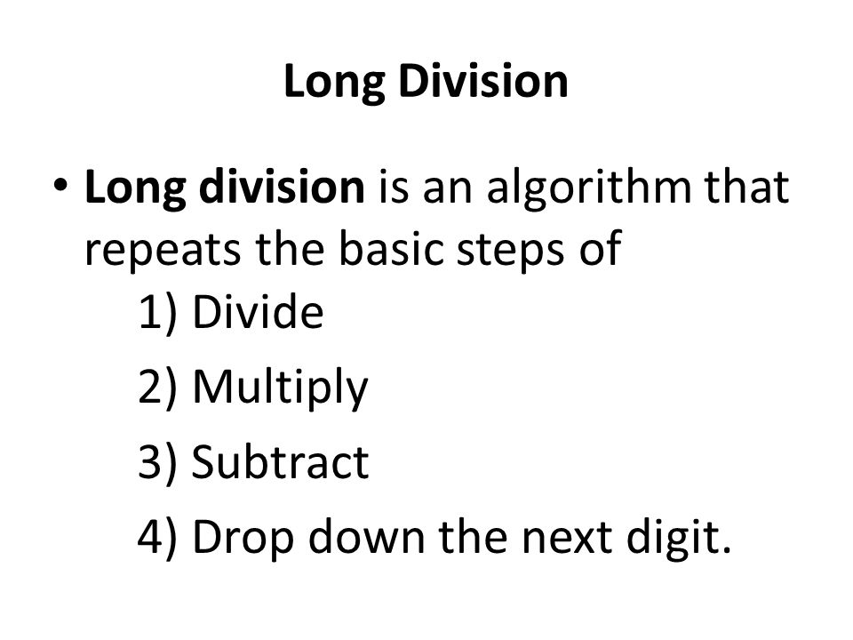 Solve My Long Division Problem