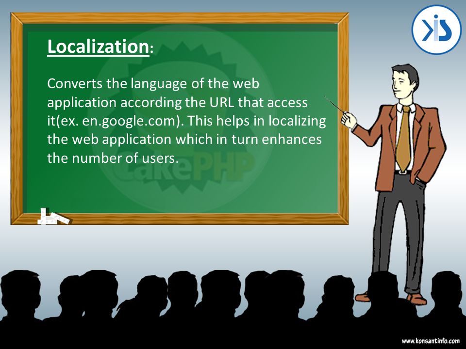Localization : Converts the language of the web application according the URL that access it(ex.