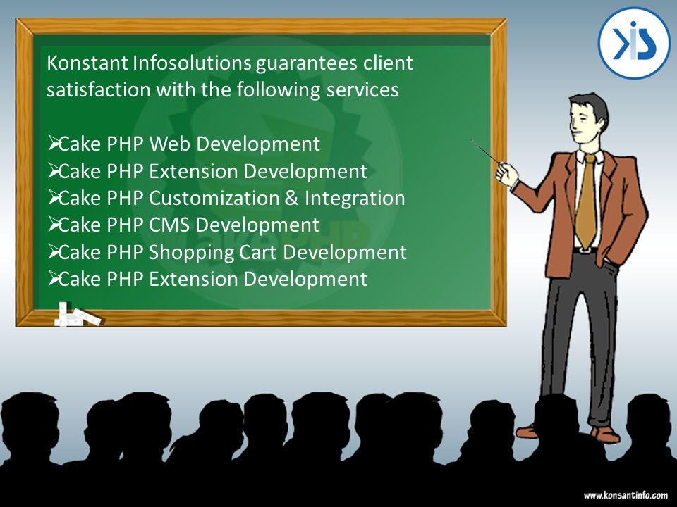 Konstant Infosolutions guarantees client satisfaction with the following services  Cake PHP Web Development  Cake PHP Extension Development  Cake PHP Customization & Integration  Cake PHP CMS Development  Cake PHP Shopping Cart Development  Cake PHP Extension Development
