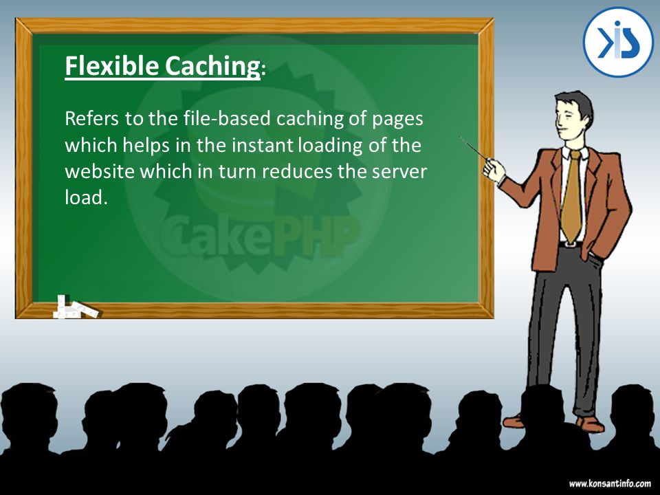 Flexible Caching : Refers to the file-based caching of pages which helps in the instant loading of the website which in turn reduces the server load.