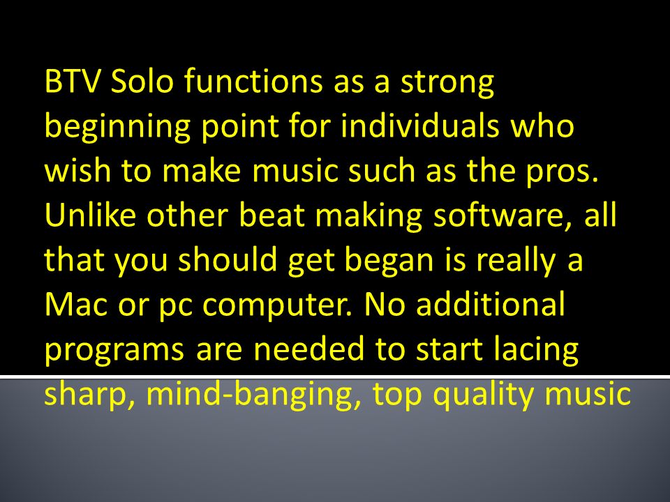 btv solo music software btv solo music software