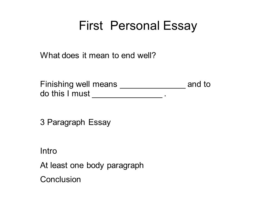 3 paragraph essay rubric