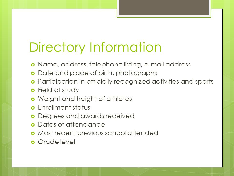 telephone listing by address
