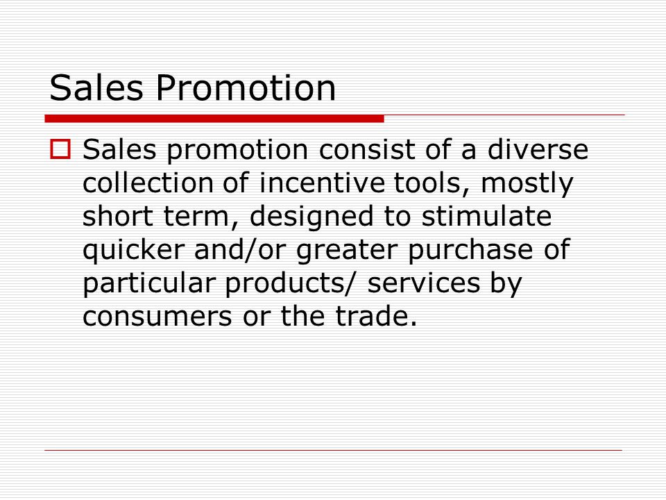 Thesis topics on sales promotion