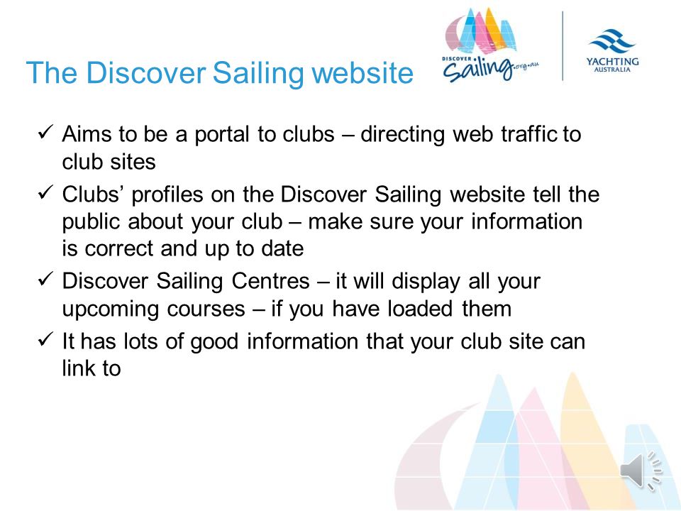 Digital and Social Media Your website is your priority – gemba confirmed that nearly everyone who wants to get into sailing starts with a web search Does the front page of your website make it easy for someone to find out more, contact your Discover Sailing Host(s) etc Social media such as facebook is very important to some groups and for engaging initial participants
