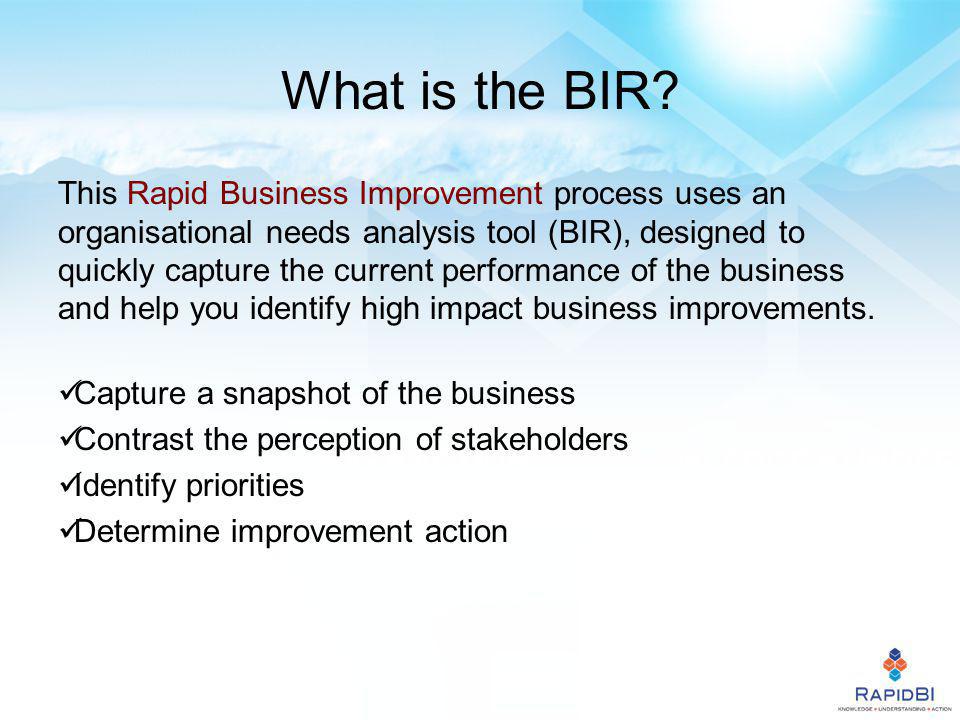 What is the BIR.