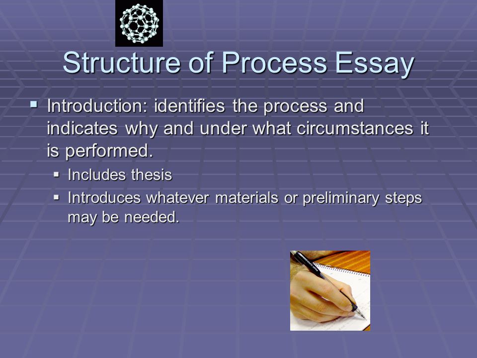 Chapter 5 chronological order process essays