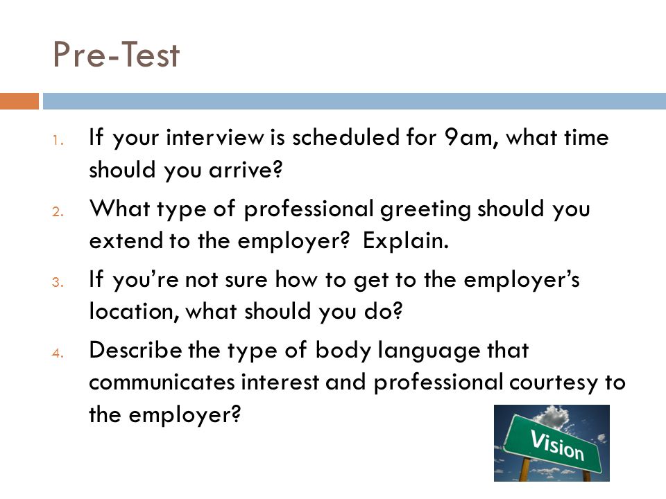 how early should you arrive to an interview
