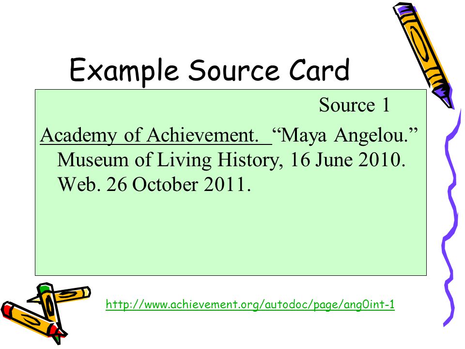 Research paper source cards