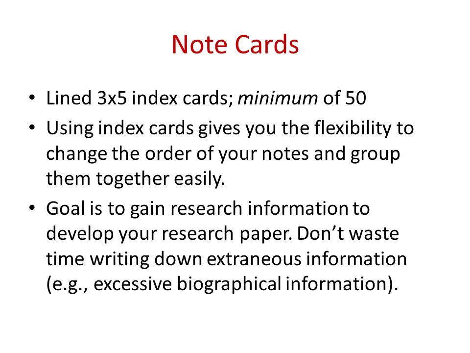index cards for research paper index cards for research paper