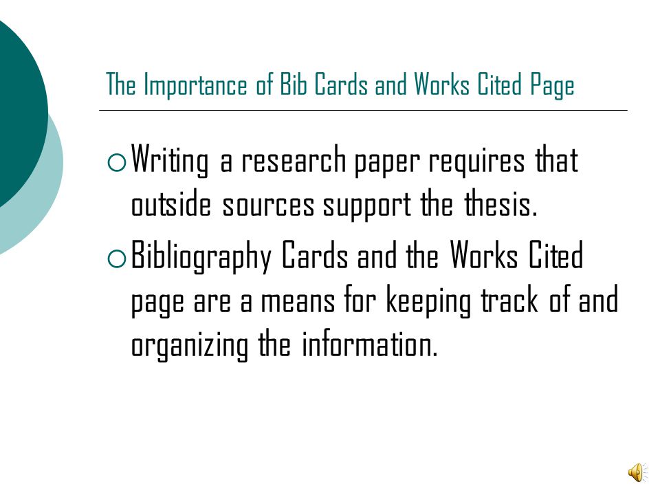 mla bibliography cards works cited presented by the writing center how to organize works cited mla