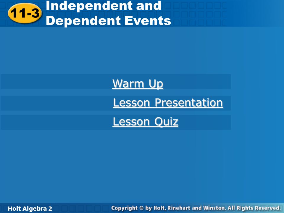 Printables Holt Algebra 2 Worksheet Answers holt rinehart and winston algebra 2 worksheet answers chapter 5 math 11 3 independent dependent events rinehart