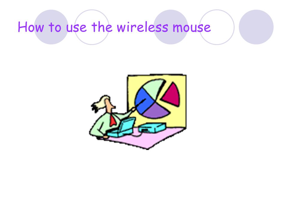 How to use the wireless mouse