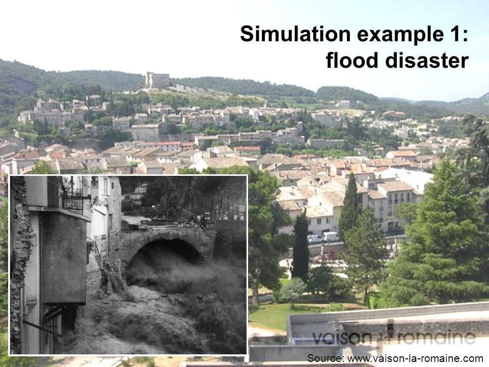 Source:   Simulation example 1: flood disaster