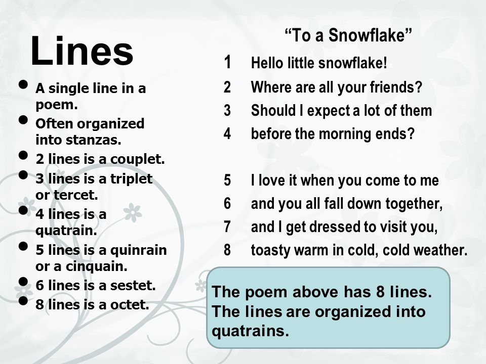 poem lines