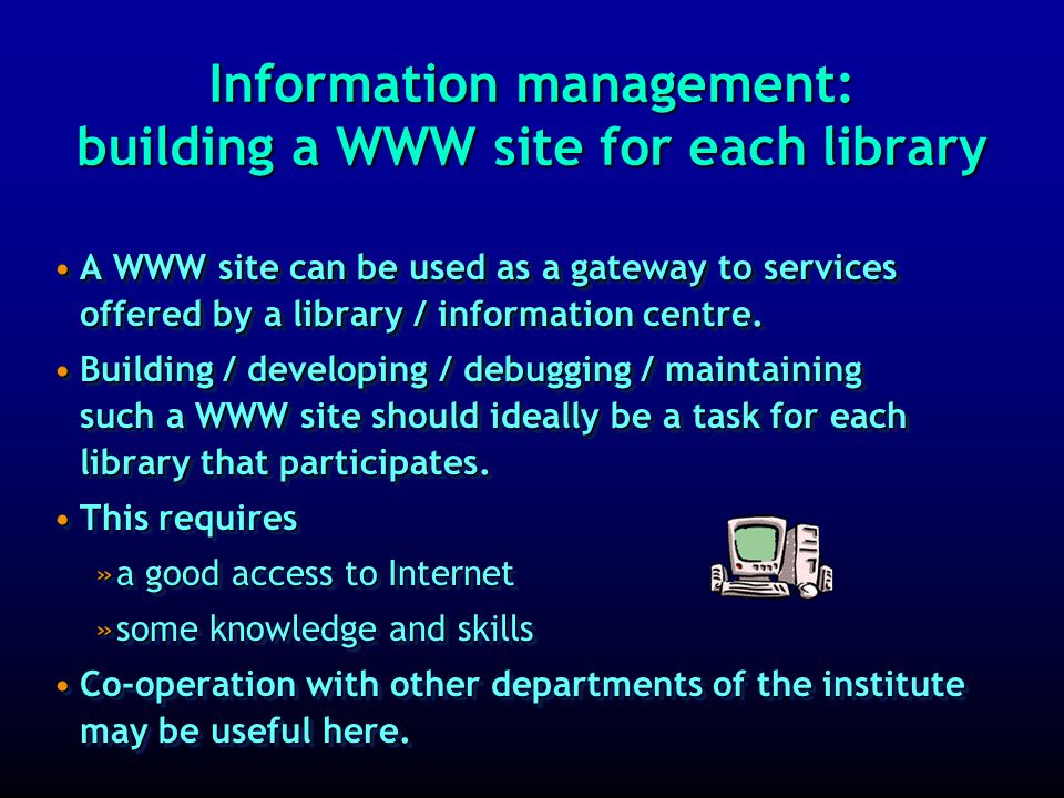 Information management: improving document delivery 2 Internet and in particular  are useful for document delivery: Documents can be scanned in a suitable way and can be sent by  using appropriate software; documents are received as image files and can be printed.Internet and in particular  are useful for document delivery: Documents can be scanned in a suitable way and can be sent by  using appropriate software; documents are received as image files and can be printed.