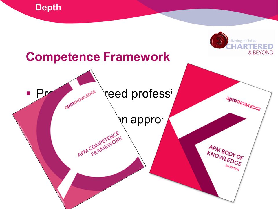 Competence Framework Promotes agreed professional standards Creates common approach and shared language.