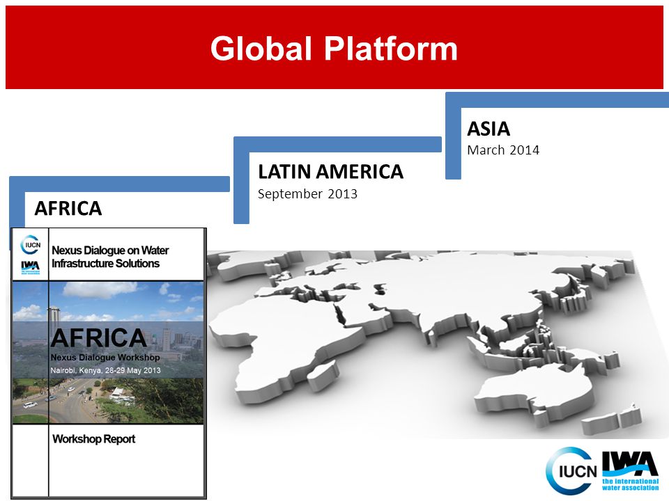 AFRICA May 2013 LATIN AMERICA September 2013 ASIA March 2014 Global Platform