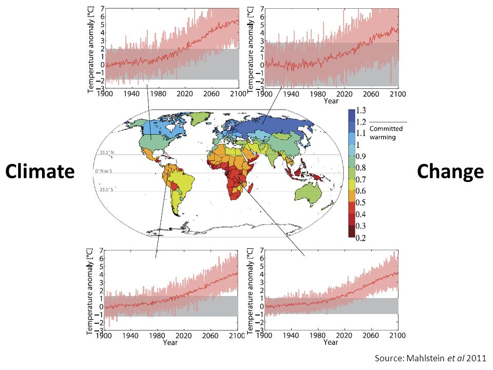 Source: Mahlstein et al 2011 Climate Change