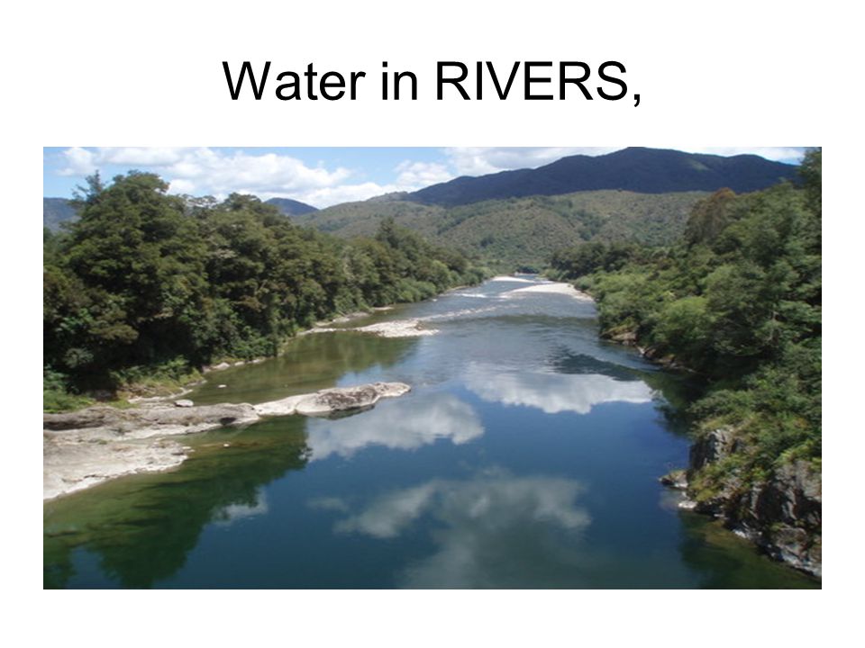 Water in RIVERS,