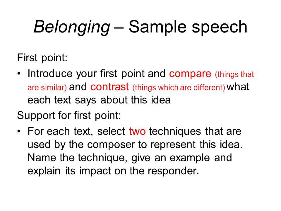 Belonging Essay Introduction