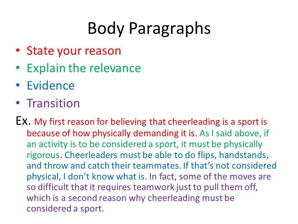 Cheerleading is a Sport Essay
