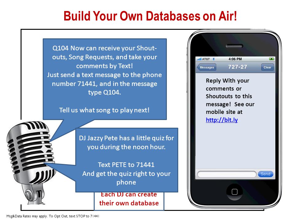 Build Your Own Databases on Air. Reply With your comments or Shoutouts to this message.