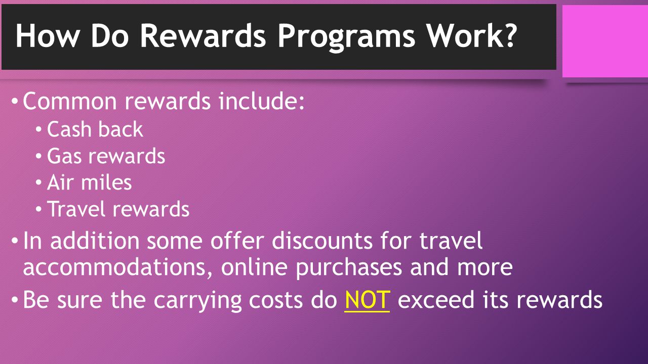 How Do Rewards Programs Work.