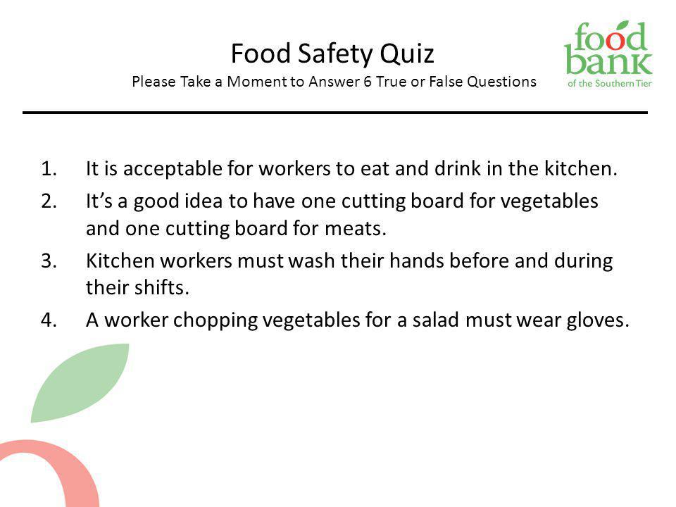 food safety quiz food hygiene questionnaire