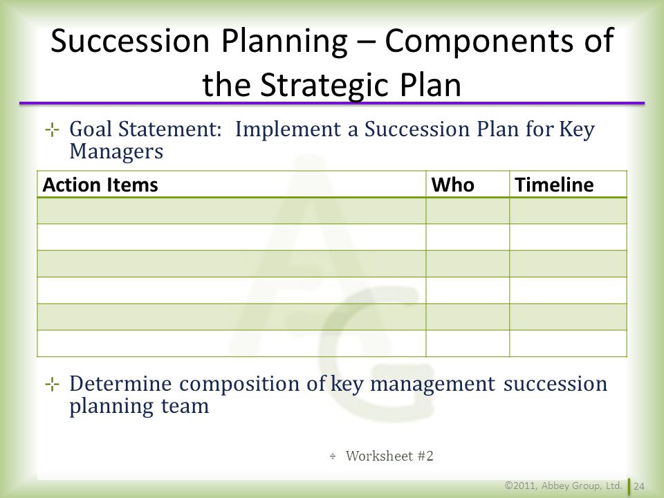 Printables Succession Planning Worksheet succession planning chiesman center for democracy presented by components of the strategic plan goal statement implement a for