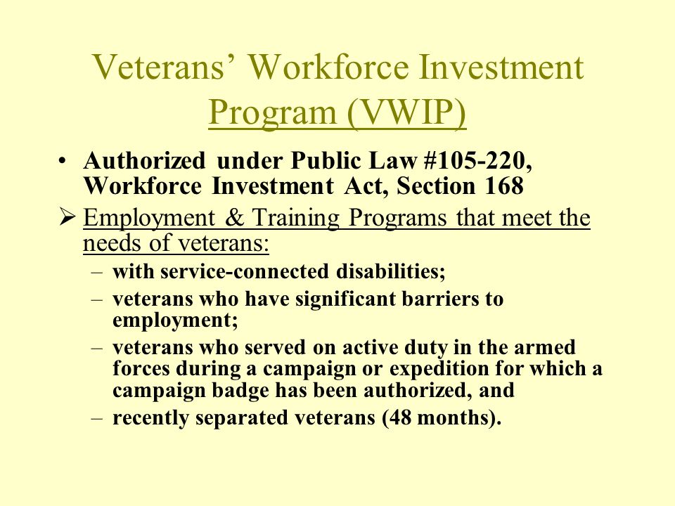 Va Program For Incarcerated Veterans