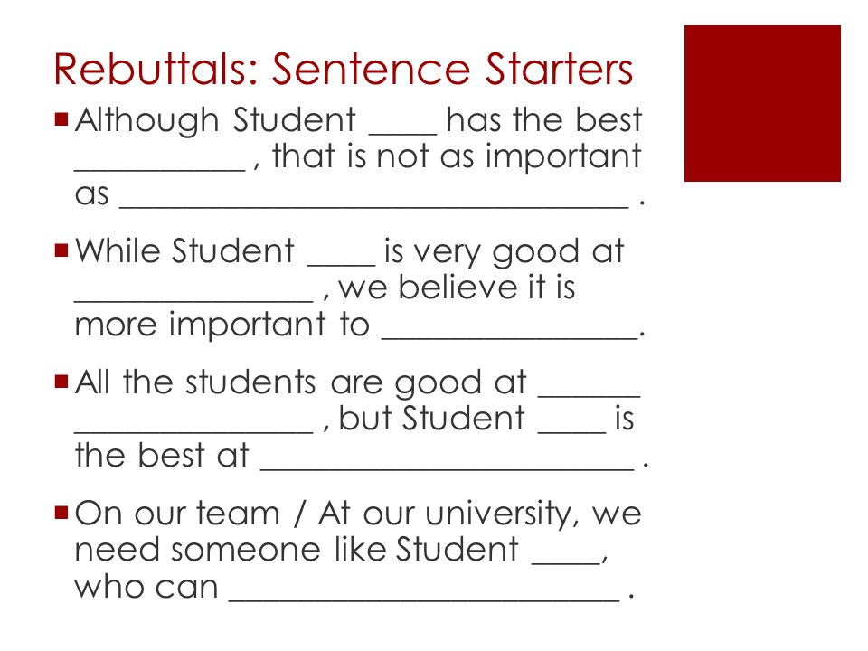 Starting An Argumentative Essay