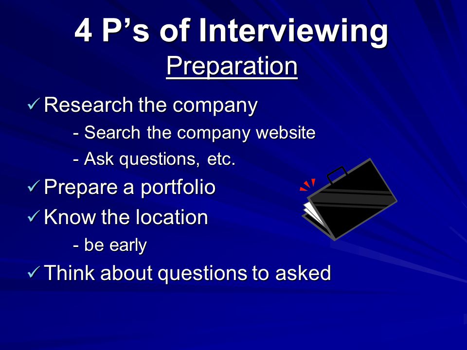 interviewing advice