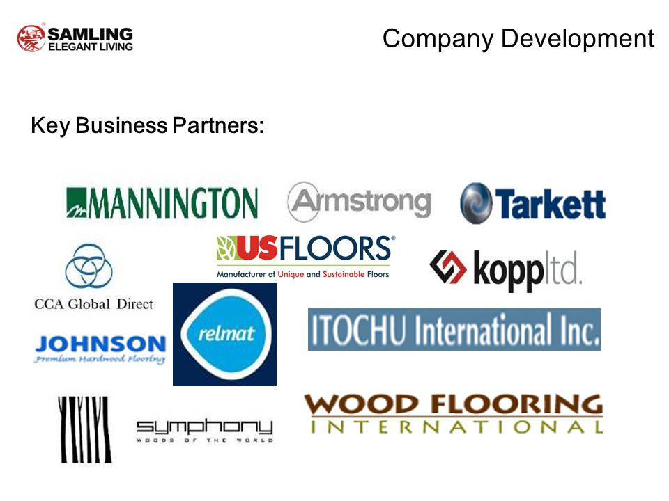 Company Development Key Business Partners: