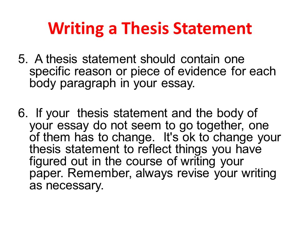 what is a thesis statement in a essay