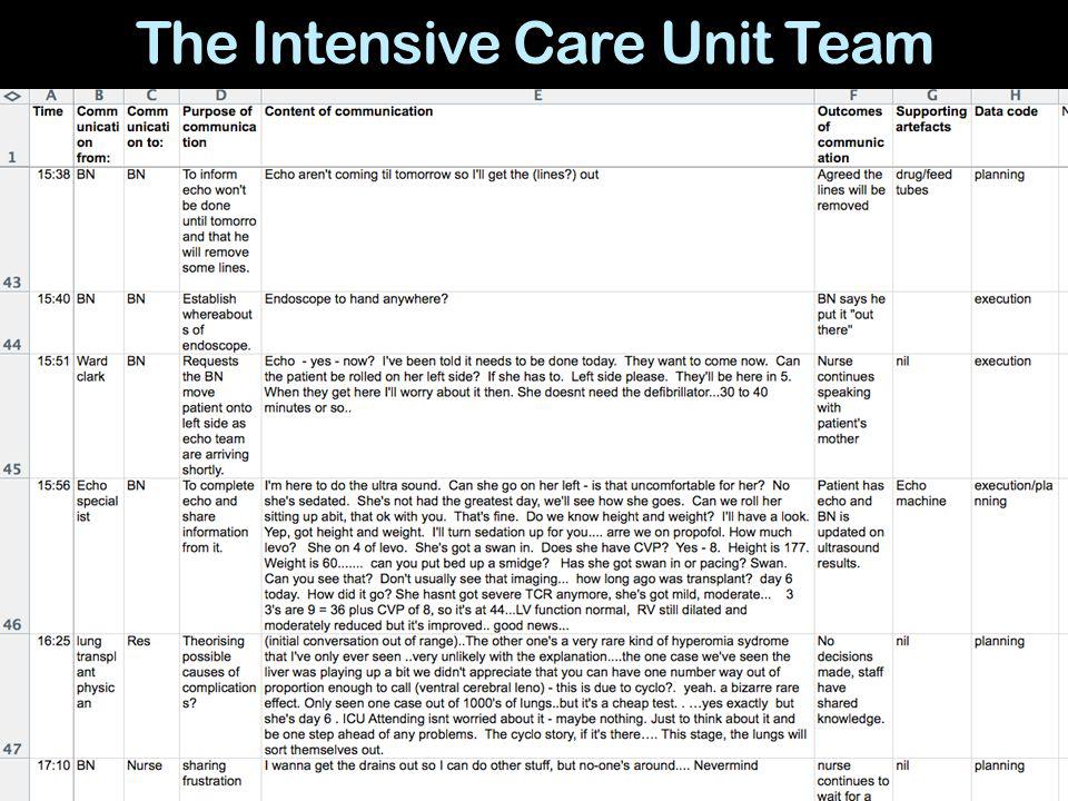 13 The Intensive Care Unit Team
