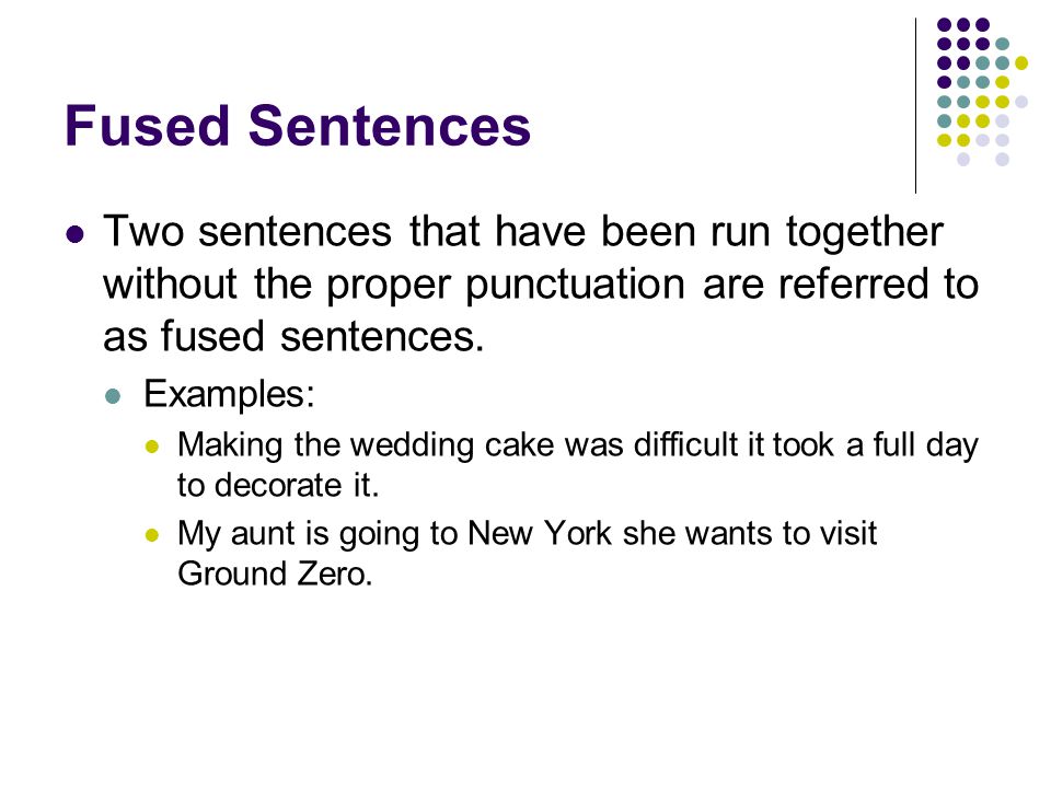 fused sentence