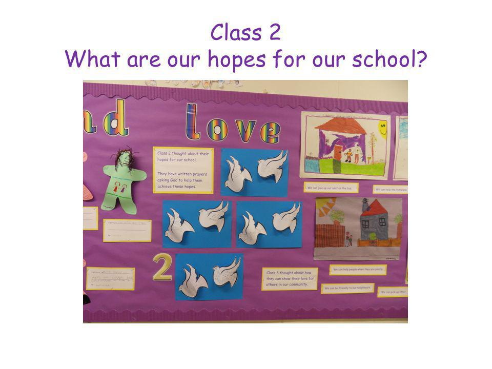 Class 2 What are our hopes for our school