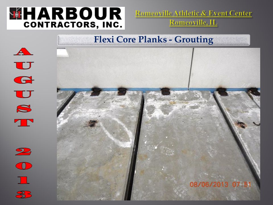 Flexi Core Planks - Grouting