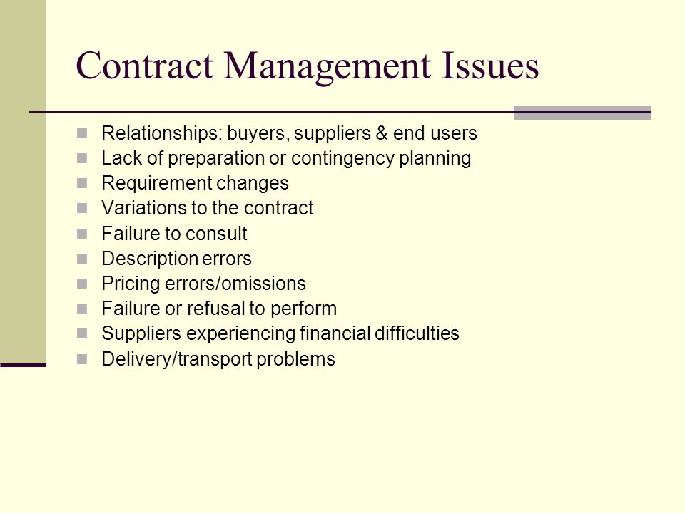 management contract