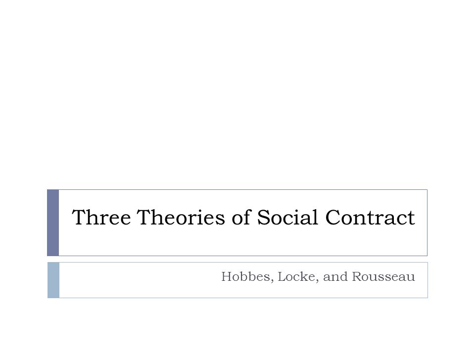 Social contract thesis