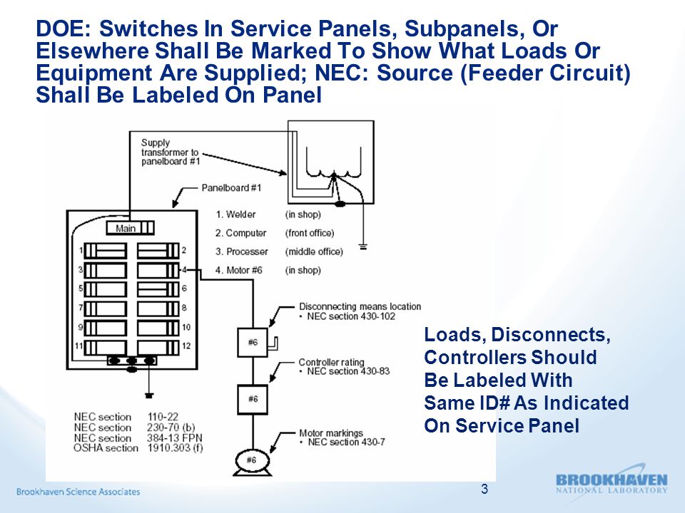 doe electrical assessment of c ad inaccurate electrical panel panel schedules