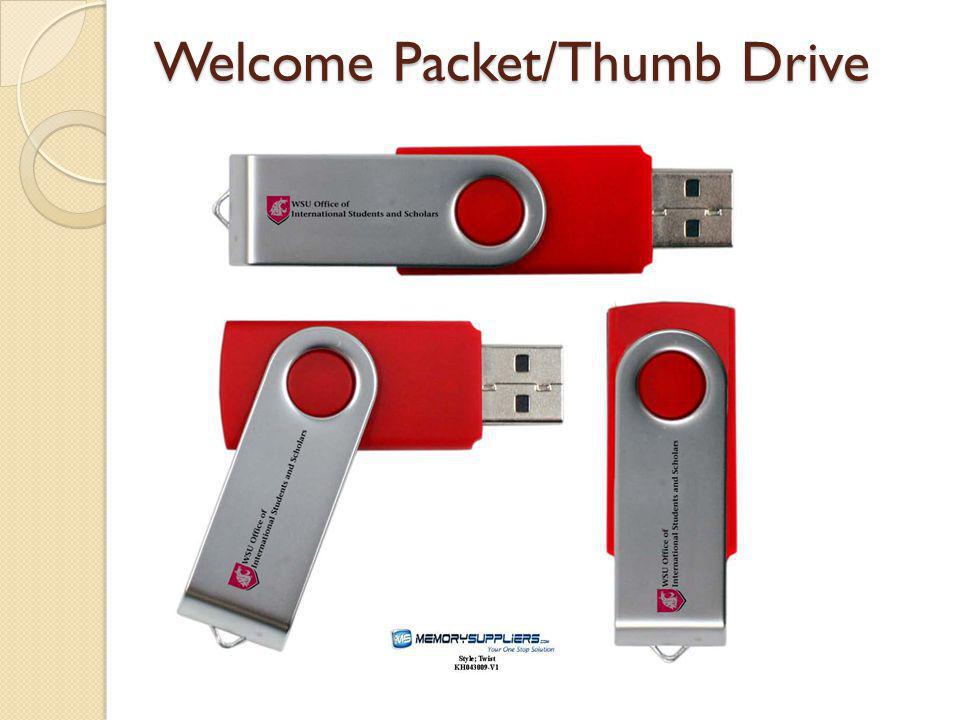 Welcome Packet/Thumb Drive