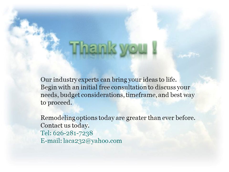 Our industry experts can bring your ideas to life.