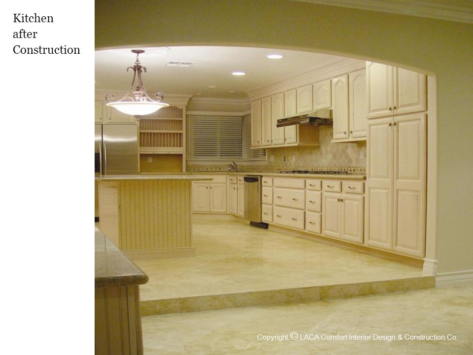 Kitchen after Construction Copyright © LACA Comfort Interior Design & Construction Co.