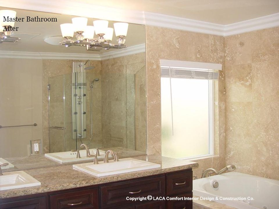 Master Bathroom After Copyright © LACA Comfort Interior Design & Construction Co.
