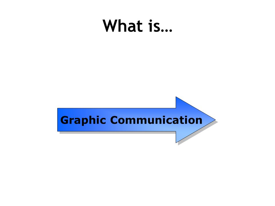 Graphic Communication What is…