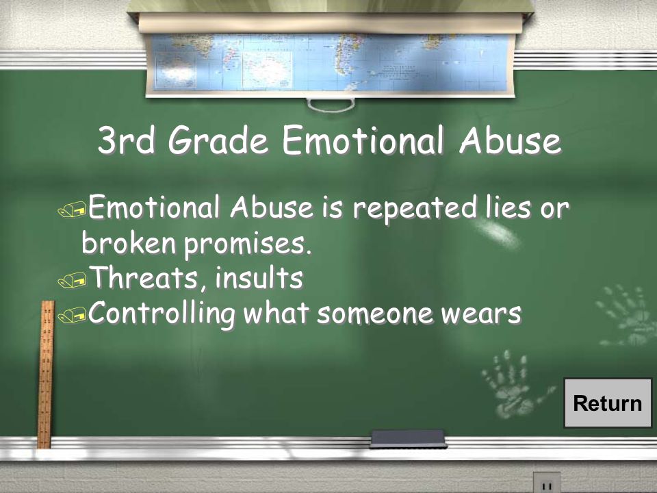 3rd Grade What is Emotional Abuse